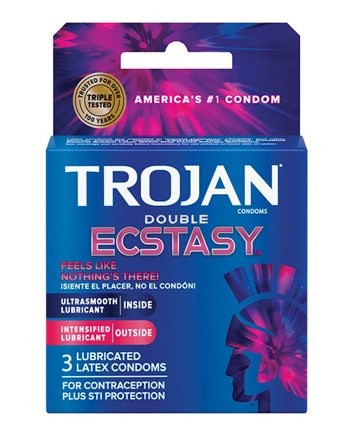 Trojan Ecstasy Heat Condoms - Box of 3