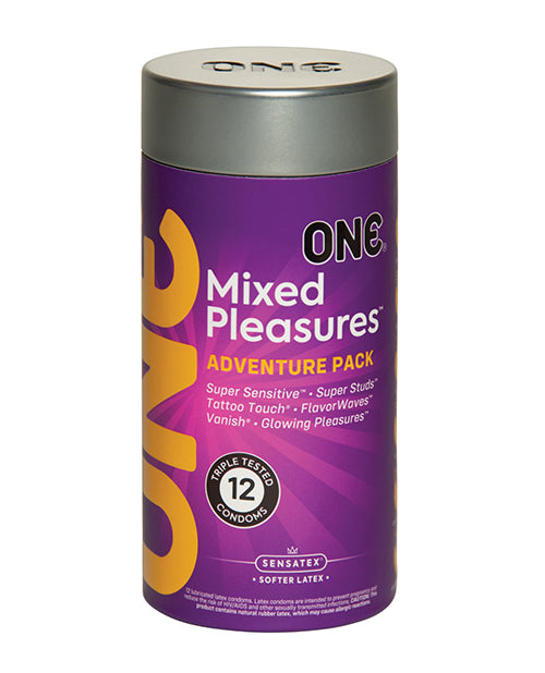 One Mixed Pleasures Condoms - Pack of 12