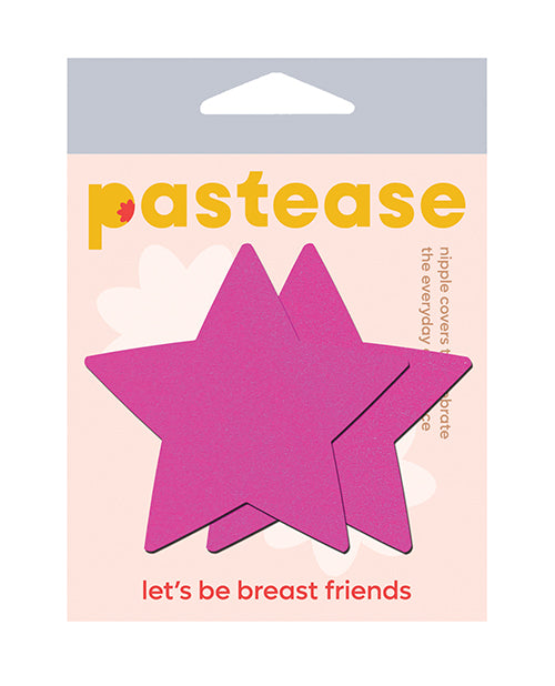 Pastease Basic Star Black Light Reactive - Neon Pink O/S