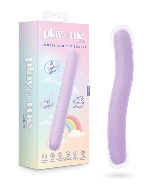 Play With Me Double Ended Vibrator - Purple