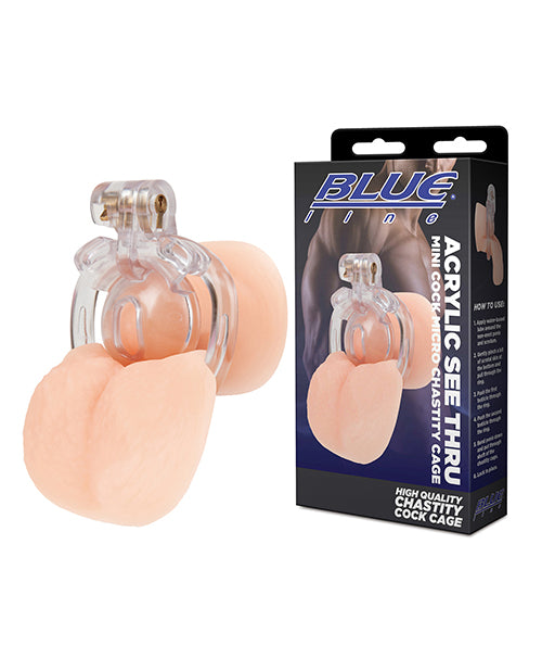 Acrylic See Thru Mini Cock Micro Chastity Cage