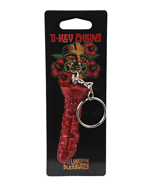 Polynesian Pleasures TI-Key Chains - Lele Lele Air Idol - Wood Bronze