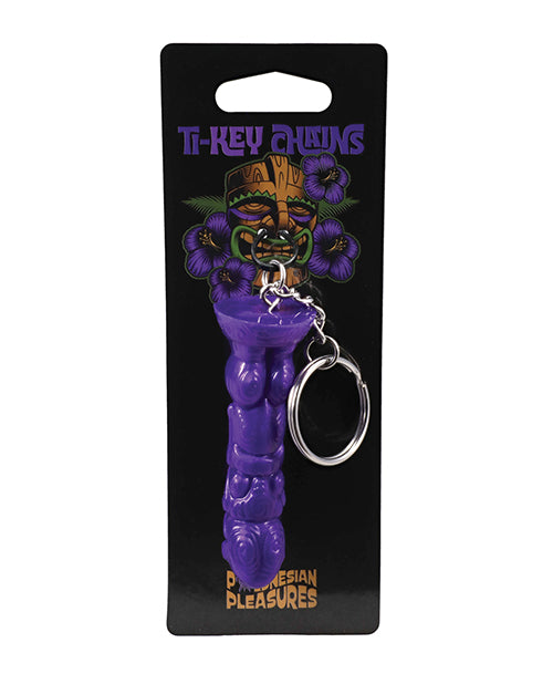 Polynesian Pleasures TI-Key Chains - Uhane Ino Spirit Idol - Purple