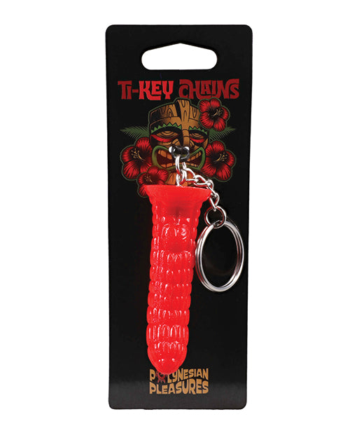 Polynesian Pleasures TI-Key Chains - Ula' Make Fire Idol - Fire Red