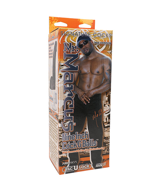 Signature Cocks Mr. Marcus 9" Cock & Balls w/Removable Vac-U-Lock Suction Cup