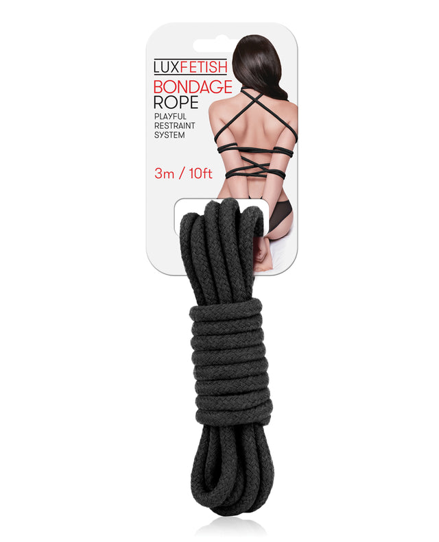 Lux Fetish Bondage Rope - 3 m Black