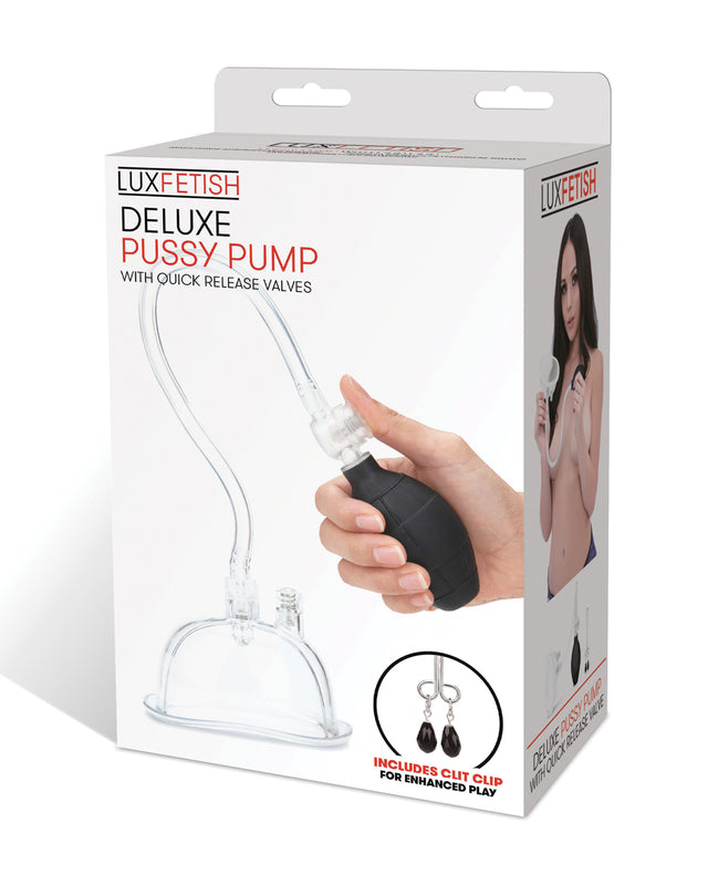 Lux Fetish Deluxe Pussy Pump w/Quick Release Valves
