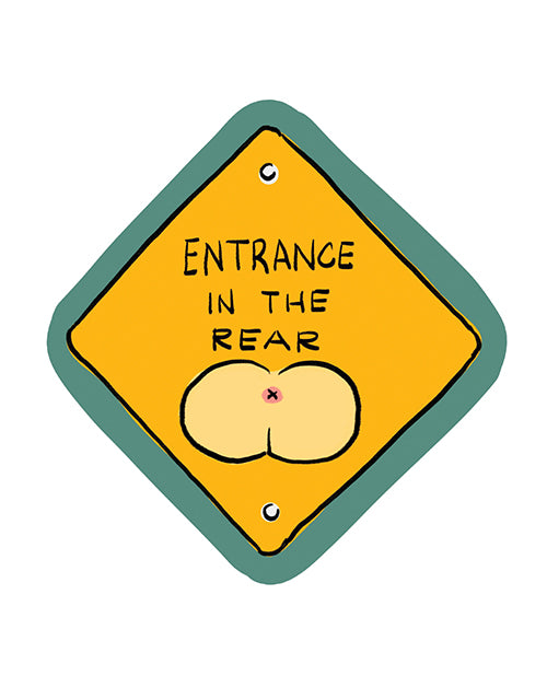 Entrance In The Rear - Funny Vinyl Sticker