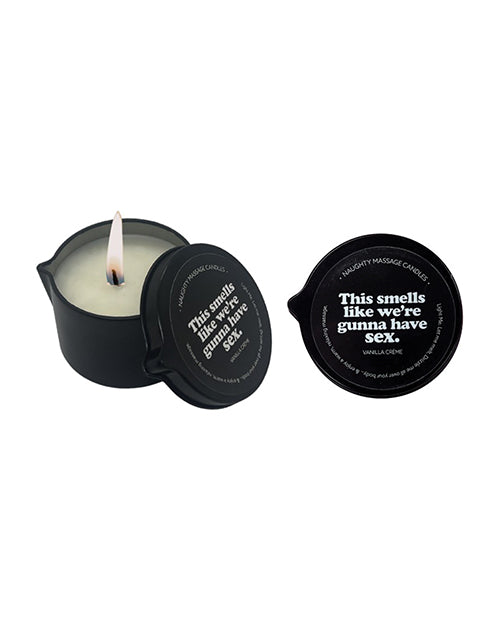 Kama Sutra This Smells Like We're Gunna Have Sex Tin Massage Candle w/Pour Spout - 2 oz Vanilla Creme