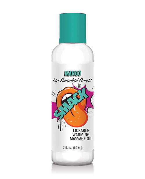 Smack Lickable Warming Massage Oil - Mango 2 oz
