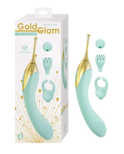 Nasstoys Gold Glam Tri-Tip Vibe - Aqua