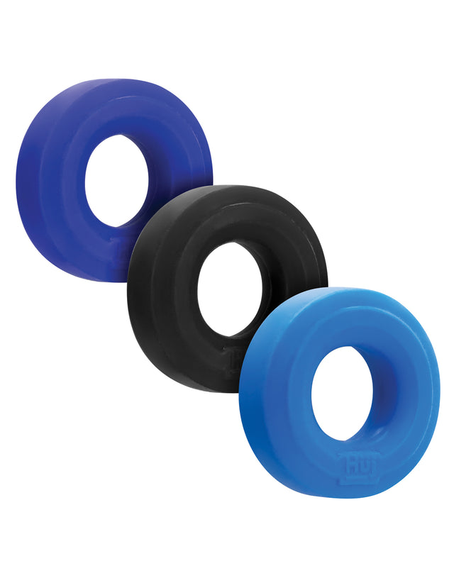 Hunky Junk C-Ring Multi Pack - Cobalt Pack of 3