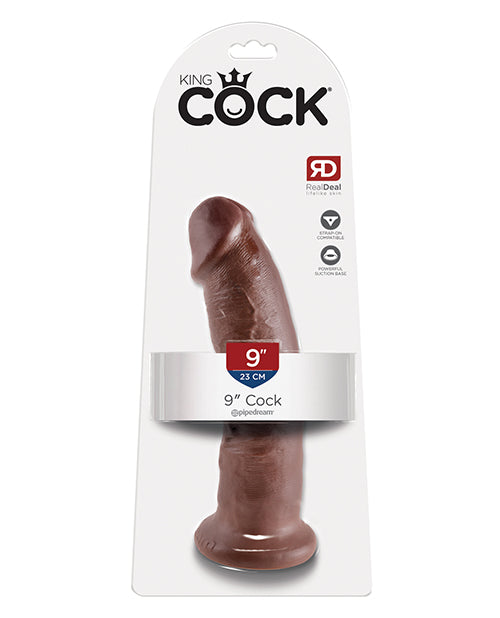 King Cock 9" Cock - Brown