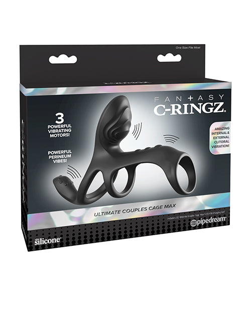 Fantasy C-Ringz Ultimate Couples Cage Max - Black