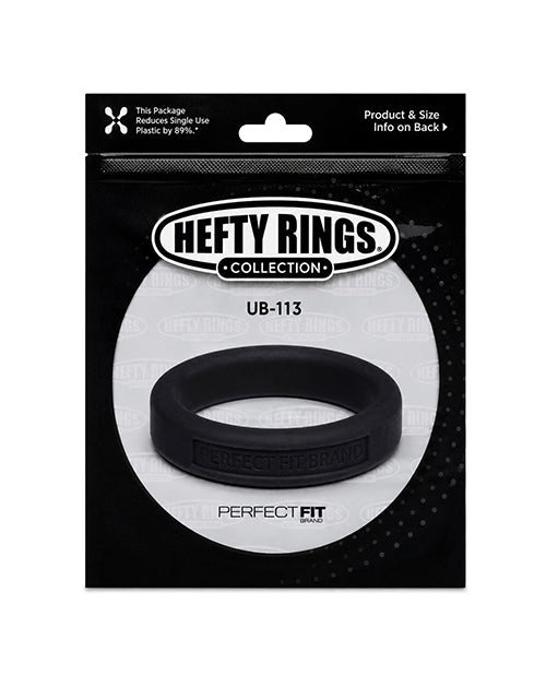 Perfect Fit Hefty Ring 1.4" Silicone - Black