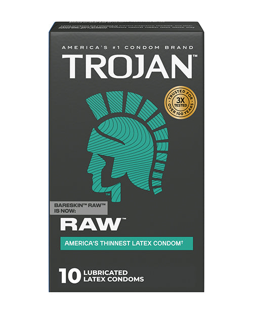 Trojan Raw Condoms - Pack of 10