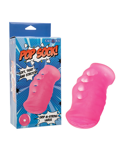 Pop Sock! Grip-N-Stroke - Large, Pink