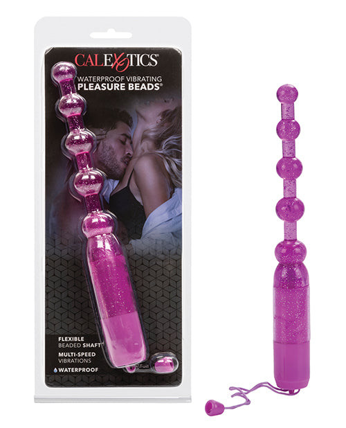 Vibrating Pleasure Beads Waterproof - Purple