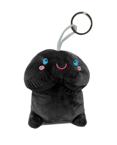Shots Short Penis Plushie - Black 4" / 10 cm