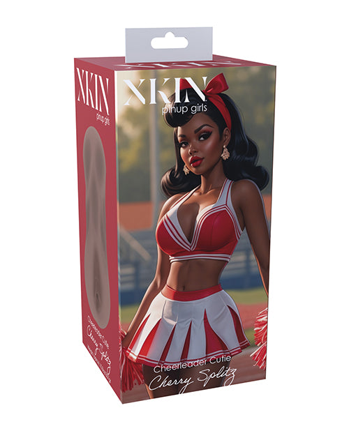 Shots Xkin Pinup Cherry Splitz Large Masturbator - Brown
