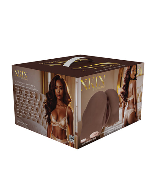 Shots Kaya Bloom Dual Entry Bodyforms Masturbator - Brown - 5.4 lbs.