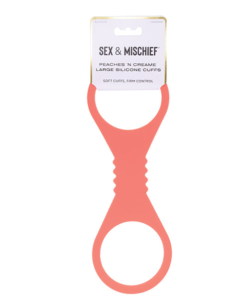 Sex & Mischief Peaches 'n CreaMe Large Silicone Cuffs