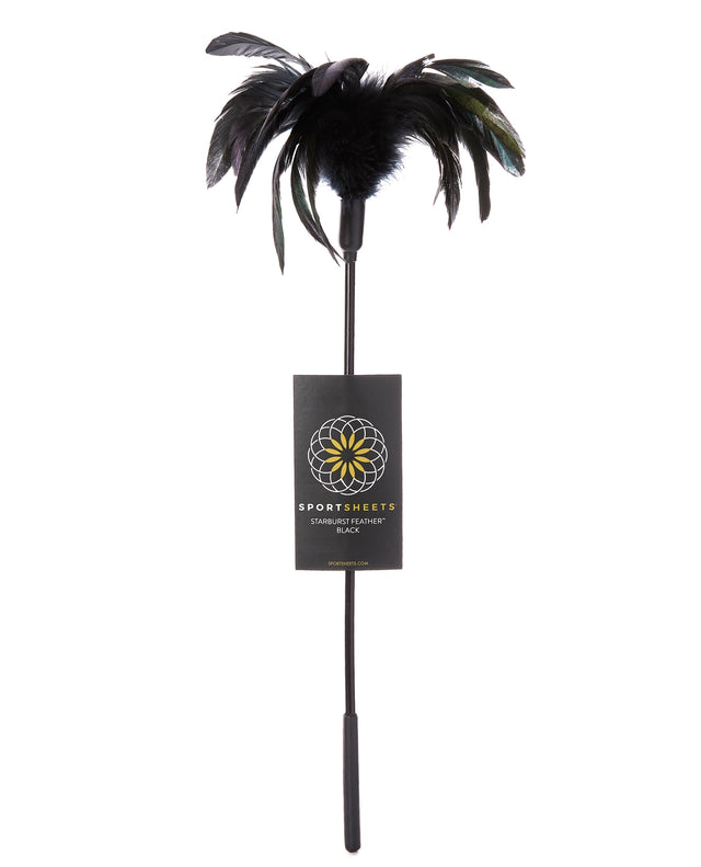 Sportsheets Body Tickler Starburst Feather - Black