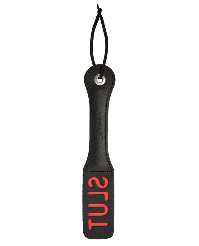 Sportsheets 12" Leather Slut Impression Paddle