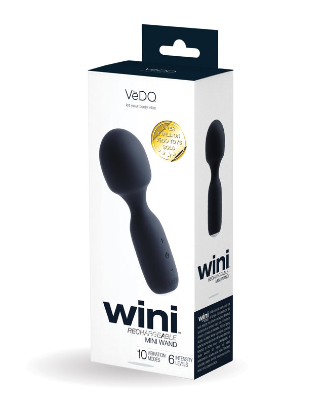 VeDo Wini Rechargeable Mini Wand - Just Black