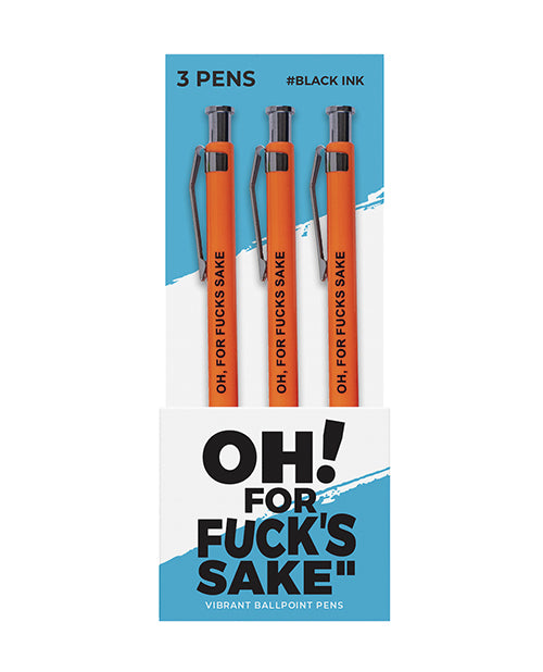 Wood Rocket Oh For Fucks Sake Pens - 3 Pack
