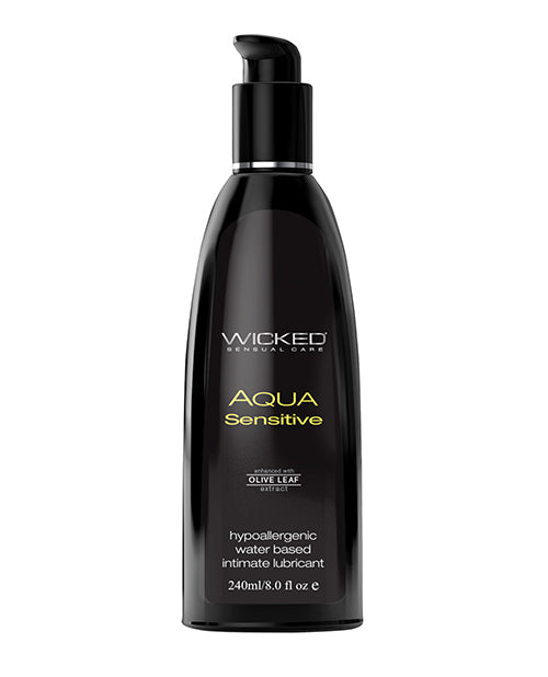 Wicked Sensual Care Hypoallergenic Aqua Sensitive Water Based Lubricant - 8 oz Unscented