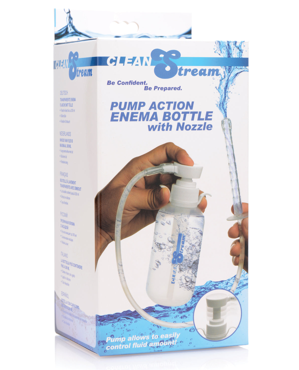 CleanStream Pump Action Enema Bottle w/Nozzle