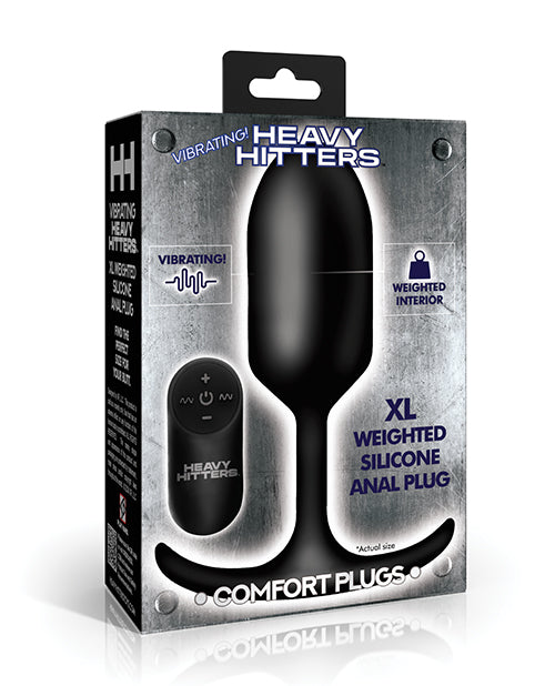 Heavy Hitters - Vibrating Weighted Silicone Anal Plug - Extra Large