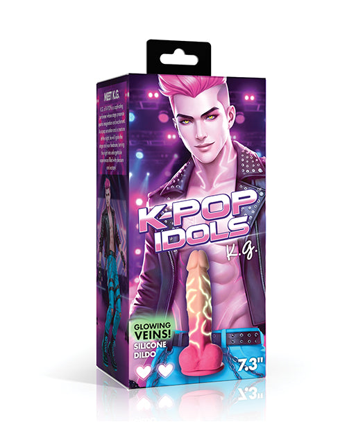 K Pop Idols K.G. Silicone Dildo with Balls