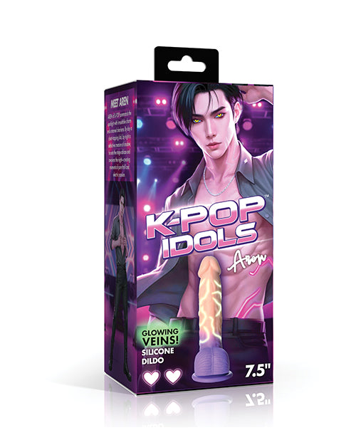 K Pop Idols Aren Silicone Dildo with Balls