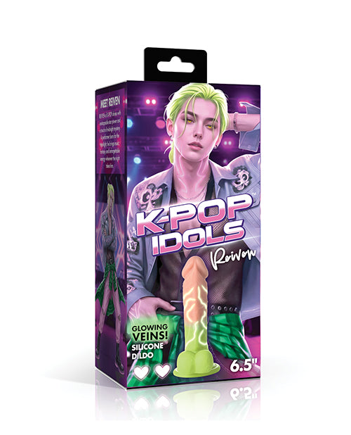 K Pop Idols Reiven Silicone Dildo with Balls